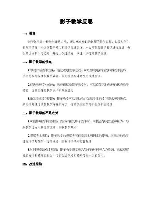 影子教学反思