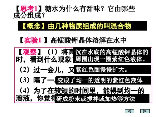 八年级科学物质在水的分散状况(PPT)3-3