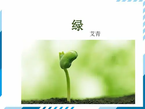 部编版四年级语文下册课件第三单元绿(完美版)PPT