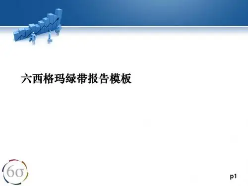 6西格玛 - 绿带项目模板汇总