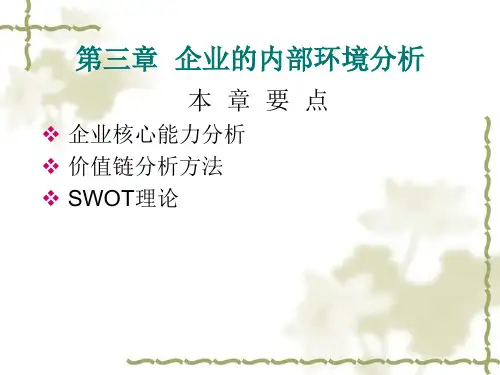 第四章  企业的内部环境分析