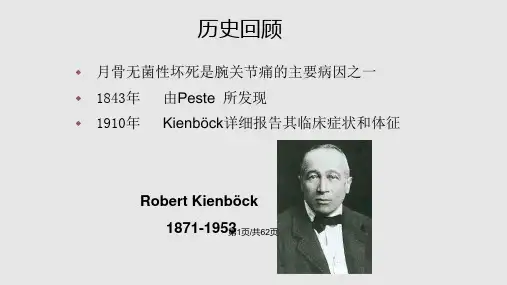 月骨无菌性坏死PPT课件
