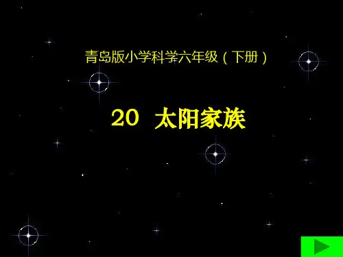 六年级下册科学课件-20太阳家族 ｜青岛版(六年制)  (共18张PPT)