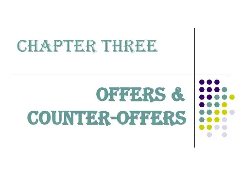 外贸英文函电课件Ch 3 Offers & Counteroffers