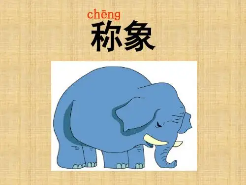 称象PPT -