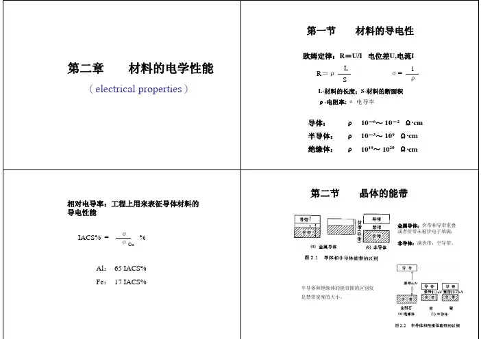 第二章 材料的电学性能1