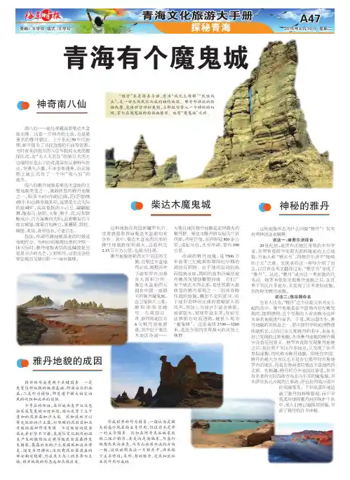 青海有个魔鬼城