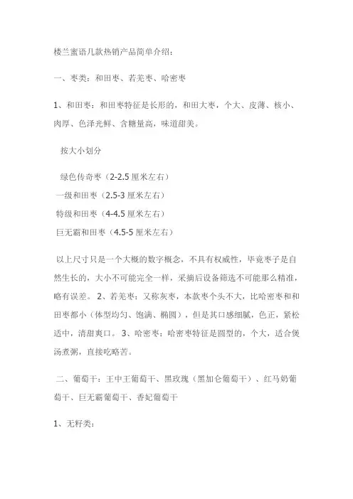 楼兰蜜语分销