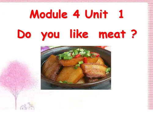 三年级下册英语Module 4 Unit 1 Do you like meat外研版