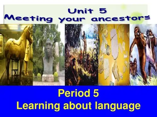人教版高中英语选修八 Unit 5 Meeting your ancetors(5)ppt课件.ppt