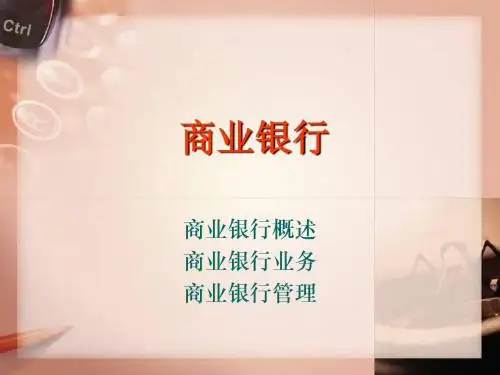 《货币金融学学》BT6-商业银行