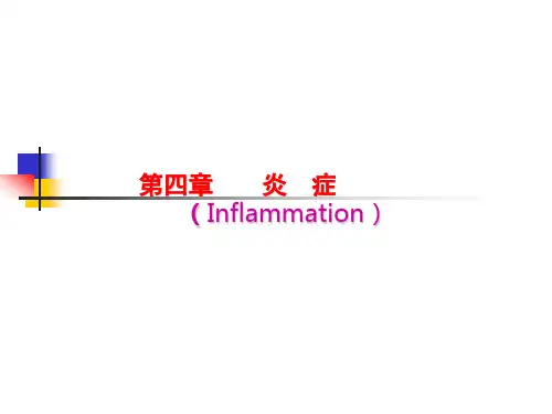 动物病理学PPT课件：第4章炎症第1节炎症概述