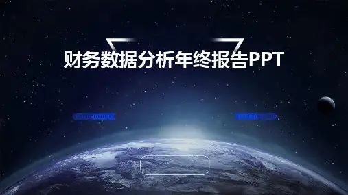 2024版财务数据分析年终报告PPT