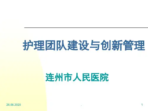护理团队建设与创新管理(课堂PPT)