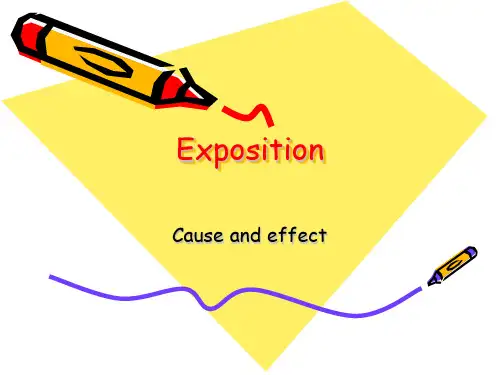 写作Exposition cause and effect