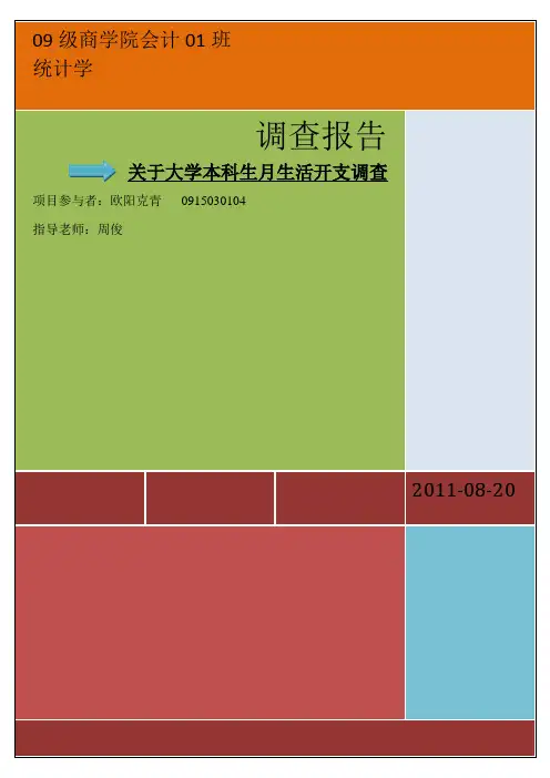 统计学调查报告