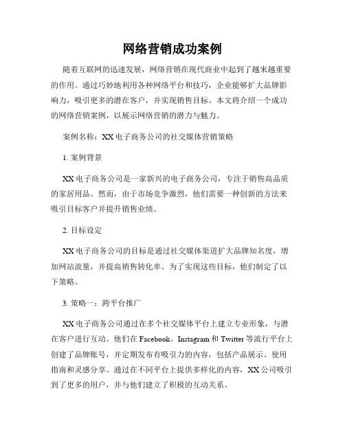 网络营销成功案例