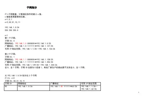 子网划分