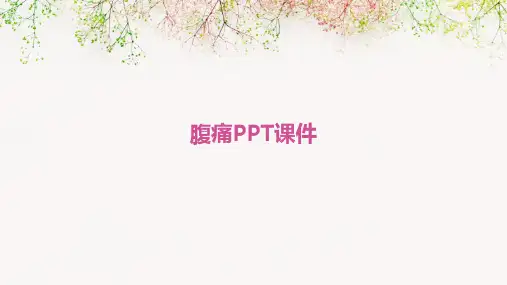 腹痛ppt课件