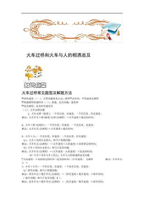 四年级奥数行程火车过桥和火车与人的相遇追击问题B级学生版
