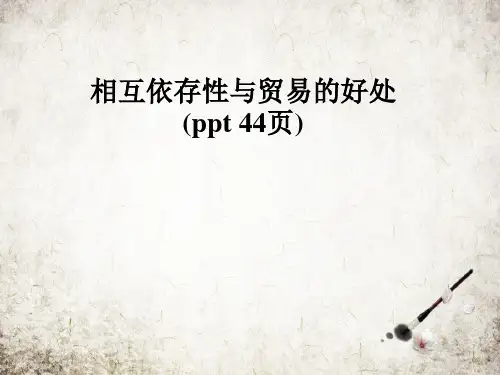 相互依存性与贸易的好处(ppt 44页)