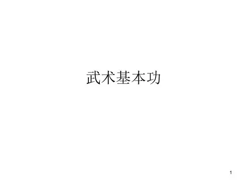 武术基本功PPT课件
