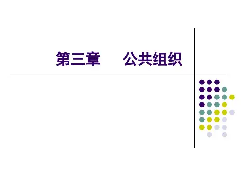 公共组织培训课程(PPT 42页)