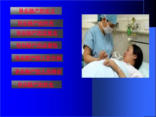 导乐陪伴分娩PPT课件