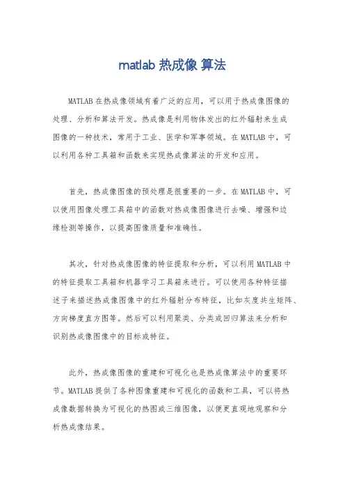matlab 热成像 算法