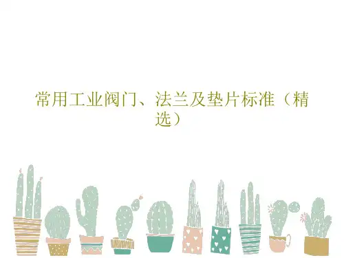 常用工业阀门、法兰及垫片标准(精选)PPT103页