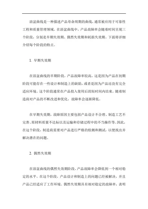 浴盆曲线的三个阶段故障特点