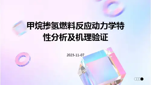 甲烷掺氢燃料反应动力学特性分析及机理验证