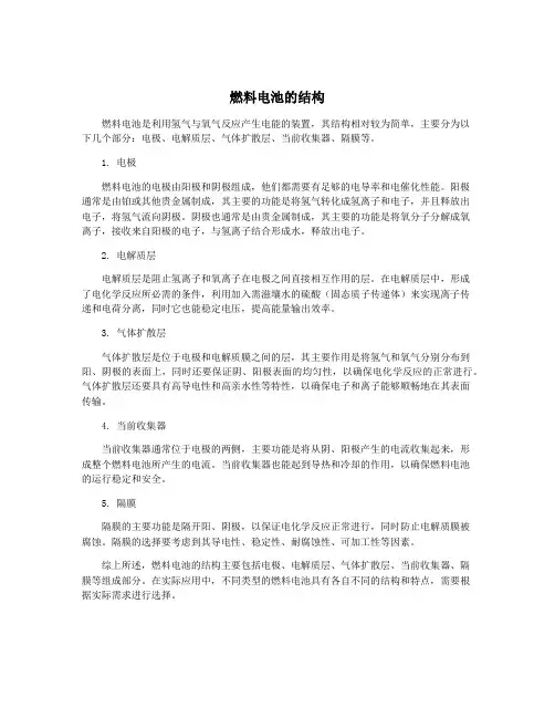 燃料电池的结构