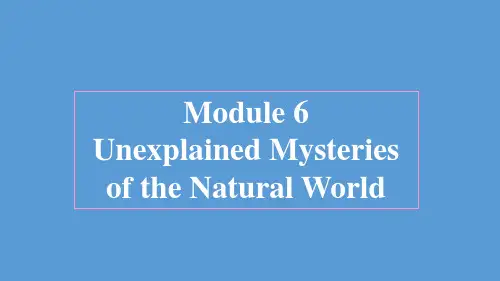 外研 高中英语必修4 Module6 Reading and Vocabulary精品课件