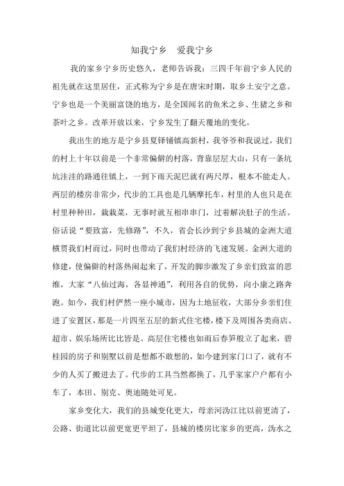 知我宁乡  爱我宁乡