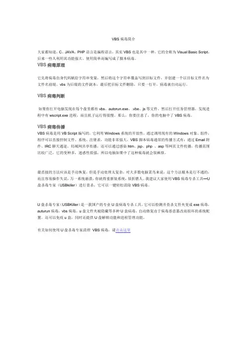 VBS病毒简介