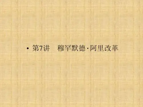 穆罕默德·阿里改革
