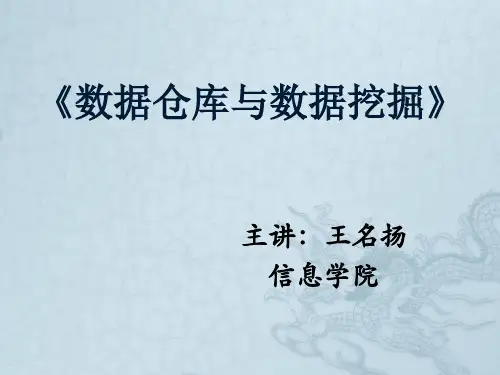 第一章 数据挖掘的基本概念..