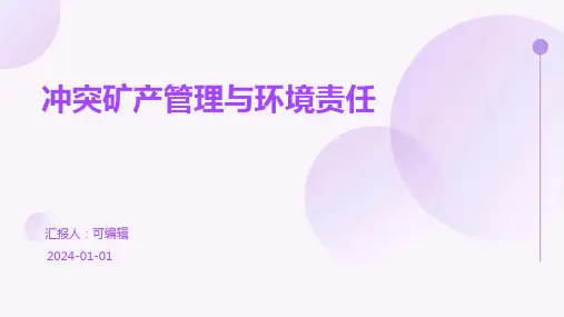 冲突矿产管理与环境责任