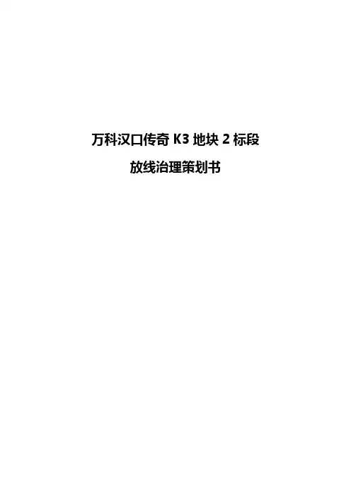万科汉口传奇K地块标段放线治理策划书
