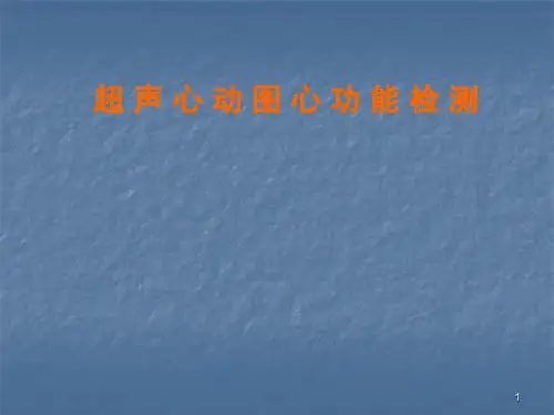 超声心动图心功能测定ppt课件