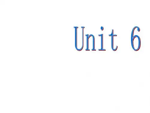 八年级英语上学期unit6-revision--新目标(2019)