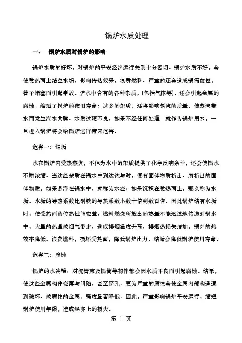 锅炉水质处理