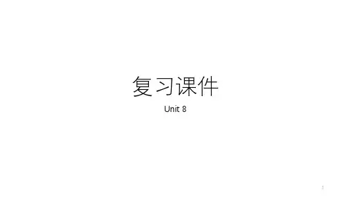 Unit 8 复习课件 人教版英语九年级全册