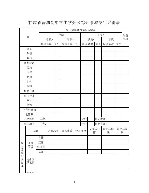 毕业生登记表