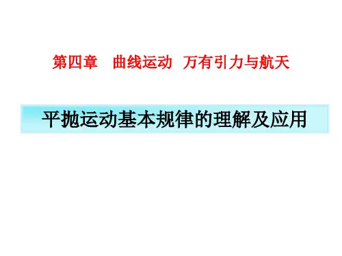 平抛运动：平抛(类平抛)运动基本规律的理解及应用