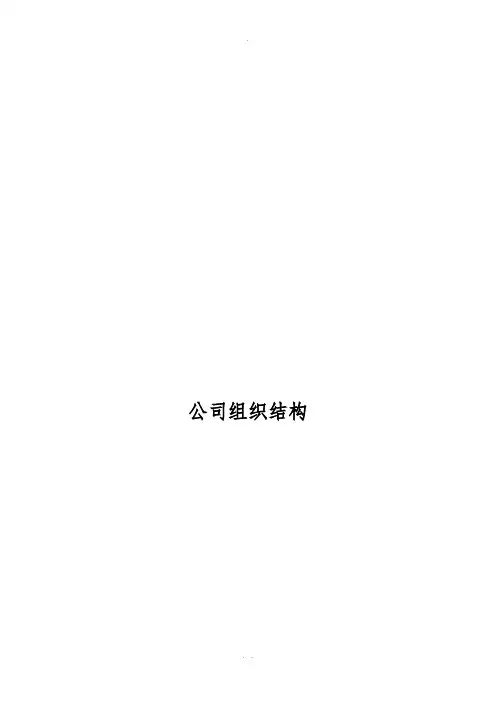 总经理、常务副总、副总职责