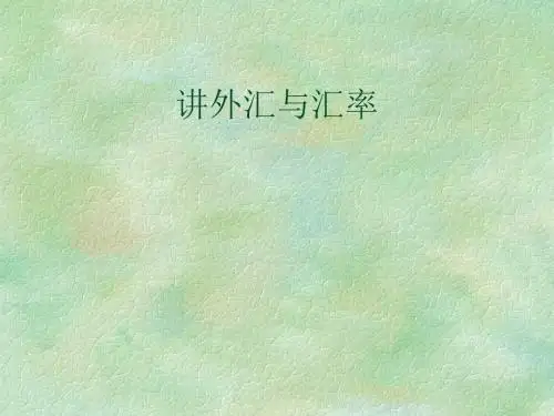 国际金融讲义课件(ppt 38页)