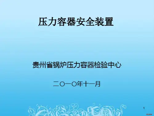 压力容器安全装置
