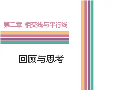 北师大版七年级下册第二章 相交线与平行线 复习课件